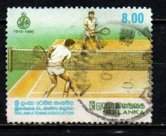 SRI LANKA - 1990 - 75° ANNIVERSARIO DELL'ASSOCIAZIONE TENNISTISCA DELLO SRI LANKA - USATO - Sri Lanka (Ceylon) (1948-...)