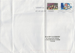 Lettre Avec 2 Timbres N°A1046 Et A1052 Bonne Année Toute L'année (oblitération Du 09/09/2023) - Covers & Documents