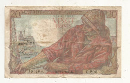 Billet, France, 20 Francs Pêcheur, 19-5-1949, 2 Scans - 20 F 1942-1950 ''Pêcheur''