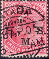 INDIA (BRITISCH OCCUPATION) :1900: Y.S37° : 1 Anna :  Gestempeld / Oblitéré / Cancelled. - 1858-79 Crown Colony