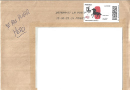 Mon Timbre En Ligne - "ANNEE DU CHEVAL"  - LETTRE VERTE  - Max 100g - 15-06-23 - Printable Stamps (Montimbrenligne)