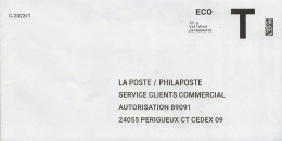 Lettre T Eco 20gr La Poste/Philaposte - Cartas/Sobre De Respuesta T