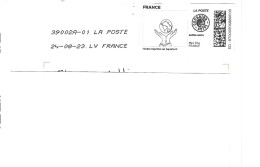 Mon Timbre En Ligne - "MAINS TENANT LE MONDE"  - LETTRE VERTE SUIVIE - Max 20g - 24-08-23 - Printable Stamps (Montimbrenligne)