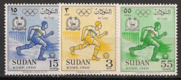 SOUDAN - 1960 - N°Yv. 128 à 130 - Rome / Olympics - Neuf Luxe ** / MNH / Postfrisch - Sudan (1954-...)