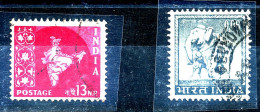 India 1964, SG 406-407, Michel 9€ Used - Used Stamps