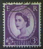 Great Britain, Scott #358, Used(o), 1958, Wilding: Queen Elizabeth II, 3d, Deep Purple - Usati