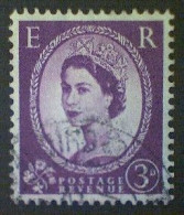 Great Britain, Scott #358, Used(o), 1958, Wilding: Queen Elizabeth II, 3d, Deep Purple - Usati