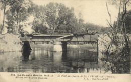 PICQUIGNY - LE PONT DU CHEMIN DE FER DETRUIT PAR LE GENIE FRANCAIS - LA GRANDE GUERRE 1914-15 - Picquigny