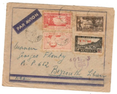 Ivory Coast - July 12, 1943 Censored Cover To Lebanon - Côte D'Ivoire (1960-...)