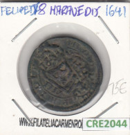 CRE2044 MONEDA ESPAÑA FELIPE IV 8 MARAVEDIS 1641 BC - Autres & Non Classés