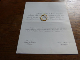 I20-7 Invitation Christian Wolters Danielle De Harenne   1966 La Gleize - Mariage