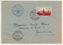 Suisse // Schweiz // Switzerland // Poste Aérienne // Lettre Pour Lausanne,vol Pro-Aéro Du 13.07.1943 - Autres & Non Classés