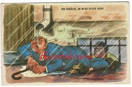 CPA Illustrator Illustrateur Humour Homme Ivre Ivrogne Grotesque Satirique Humor Caricature Ivresse Dronkenschap - 1900-1949