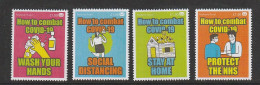 Cinderella Stamps - Positively Postal - COVID-19 - 4 V. ** - 2020 - Vignettes De Fantaisie