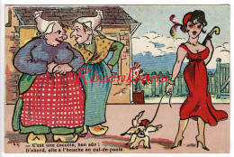 CPA Illustrator Illustrateur Humour Belle Fille Femme Sexy Satirique Humor Caricature Decollete Grivois Grivoiserie - 1900-1949