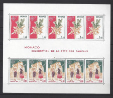 MONACO - BLOC N° 19 - FÊTE Des RAMEAUX - EUROPA - NEUF SANS CHARNIERE - MNH - Blocks & Sheetlets