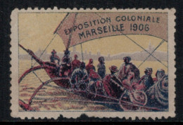 France // Erinnophilie // Vignette De L'Exposition Coloniale MARSEILLE 1906 - Turismo (Vignette)