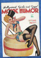 CPM Hollywood Girls And Gags Movie Humour Sitting Pretty - Pin Up Bas Porte Jarretelles Illustrateur Format 17 Cm/12 Cm - Pin-Ups