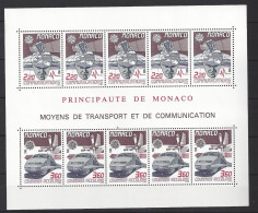 MONACO - BLOC N° 41 - MOYENS De TRANSPORT - EUROPA - NEUF SANS CHARNIERE - MNH - Blocks & Sheetlets