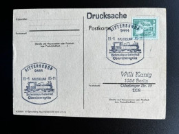 EAST GERMANY DDR 1985 POSTCARD RITTERSGRUN TO BERLIN 19-06-1985 OOST DUITSLAND DEUTSCHLAND TRAINS - Postkaarten - Gebruikt