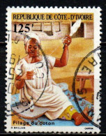 COSTA D'AVORIO - 1985 - FILATURA DEL COTONE - USATO - Côte D'Ivoire (1960-...)