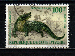 COSTA D'AVORIO - 1989 - COCCODRILLO DEL NILO - USATO - Côte D'Ivoire (1960-...)