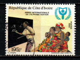 COSTA D'AVORIO - 1990 - ANNO INTERNAZIONALE DELL'ALFABETIZZAZIONE - USATO - Côte D'Ivoire (1960-...)