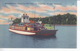 Carte Postal (123652) Roosevelt Ferry Lake Champlain 6 August 1962 Timbre 4cent US Avec écriture - Other & Unclassified
