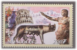 Capitoline Wolf With Romulus And Remus Etruscan Sculpture Bronze Artifact Leaning Tower Of Pisa Statue Of Augustus MNH - Archéologie