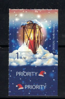 LOT DE 1 TP NEUF**MNH, FINLANDE, 2012, NOËL , ADHESIF. PRIORITY - Unused Stamps
