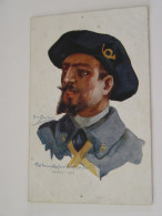 CARTE POSTALE ILLUSTRATEUR EMILE DUPUIS CHASSEUR ALPIN - Dupuis, Emile