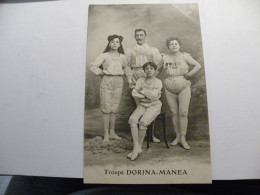 A531.  CPA. Thème Du Cirque. Troupe DORINA-MANEA. Beau Plan Animé.non Ecrite - Cirque