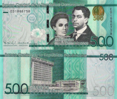 DOMINICAN REPUBLIC 500 Pesos, 2016, P192, Redesigned And New Signature, UNC - Dominicana