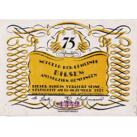 Billet, Allemagne, Bilsen, 75 Pfennig, Chasse, 1921, 1921-12-31, SPL, Mehl:105.1 - Other