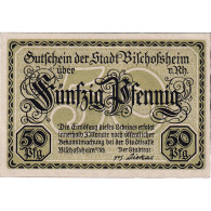 Billet, Allemagne, Bischofsheim, 50 Pfennig, Ruine, 1921, SPL, Mehl:107.2 - Other