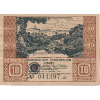 Billet, Allemagne, Birkenfeld, 10 Pfennig, Paysage 1921-02-01, SPL Mehl:106.1 - Other