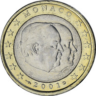 Monaco, Rainier III, Euro, 2001, Paris, TTB+, Bimétallique, Gadoury:MC178 - Monaco