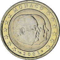 Monaco, Rainier III, Euro, 2001, Paris, TTB+, Bimétallique, Gadoury:MC178 - Monaco