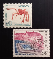 Monaco 1964 Marine Life And Plants & 1964 Aquatic Stadium – Precanceled - Usados