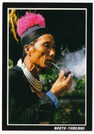 CPSM 10.5 X 15 Thaïlande (84) The Old Mae Hill Tribe Man Enjoys Smoking With People, North Of Thailand * - Thaïlande
