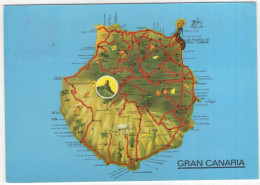 Gran Canaria  No. 2.053 - (Espana/Spain) - Map/Carta/Kaart - Gran Canaria