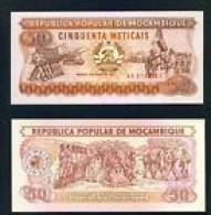 MOZAMBIQUE - 1986 50 Meticals  UNC - Mozambico