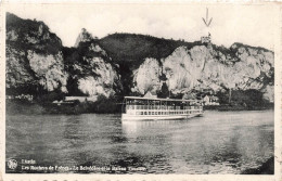 BELGIQUE - Lustin - Les Rochers De Frênes - Le Belvédère Et Le Bateau Touriste - Carte Postale Ancienne - Profondeville