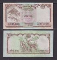 NEPAL - 2007-09 10 Rupees UNC - Népal
