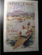 1907 Old German Tourist Book GENF-Genève Hotel Suisse On 8 Different Escursions - Switzerland