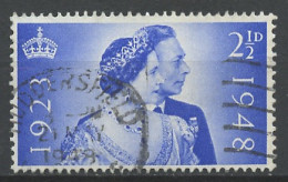 Grande Bretagne - Great Britain - Großbritannien 1948 Y&T N°237 - Michel N°233 (o) - 2,5p Noces D'argent Des Souverains - Used Stamps