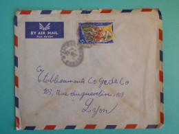 DB18 CAMEROUN   BELLE LETTRE 1958 PETIT BUREAU M BALMA A LYON FRANCE + ++AFF.INTERESSANT++++ - Cartas & Documentos