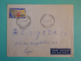 DB18 CAMEROUN   BELLE LETTRE 1959 PETIT BUREAU ELBOLOWA A LYON FRANCE + ++AFF. PLAISANT+++++ - Cartas & Documentos