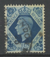 Grande Bretagne - Great Britain - Großbritannien 1937-47 Y&T N°221 - Michel N°210 (o) - 10p George VI - Used Stamps