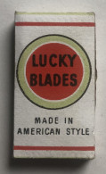 Ancien Paquet De 5 Lames De Rasoir - Lucky Blades Made In American Style - Lamette Da Barba